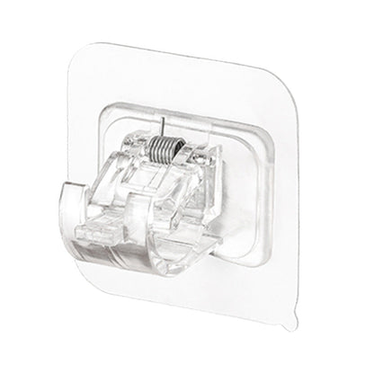 🚪 50% RABATT NU! 🔧 Spikfria Justerbara Gardinstångshållare (Set med 2) – Stark Självhäftande Bas – Perfekt för Gardiner & Duschdraperier – Enkel Montering & Flyttbar 🏠