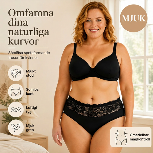 🔥🎁Nyhet 50 % RABATT🔥Damunderkläder Mjuka Andningsbara Spetskalsonger🌸 Köp 1 få 1 GRATIS🎁