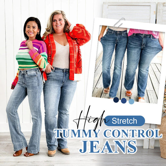 Passar alla kroppstyper 👖 Högelastiska jeans med magkontroll