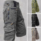 🩳 50% RABATT NU! 🏔️ Herr Outdoor-shorts med 8 Fickor – Slitstark Bomull & Justerbar Midja – Perfekt för Vandring, Fiske & Resa 🌲