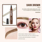 Naturlig ögonbrynspenna med 4 ändar, skapa snabbt snygg ögonbrynsmakeup