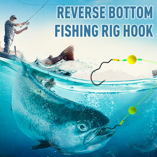 🔥🔥Köp 3 Få 2 gratis 🎁Reverse Bottom Fishing Rig Hook