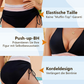 💥Bikinset med hög midja, magkontroll och färgblocksdesign👙