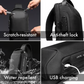 🔒🎒 Sportaxelväska med USB-laddning – stöldsäker design, dolda fack & perfekt för pendling, resa & vardag, ladda mobilen när du går 🚶‍♂️