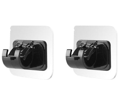 🚪 50% RABATT NU! 🔧 Spikfria Justerbara Gardinstångshållare (Set med 2) – Stark Självhäftande Bas – Perfekt för Gardiner & Duschdraperier – Enkel Montering & Flyttbar 🏠
