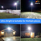 ☀️  Solcellsdriven LED-gatlykta – extremt stark utomhusbelysning för säkerhet