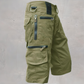 🩳 50% RABATT NU! 🏔️ Herr Outdoor-shorts med 8 Fickor – Slitstark Bomull & Justerbar Midja – Perfekt för Vandring, Fiske & Resa 🌲
