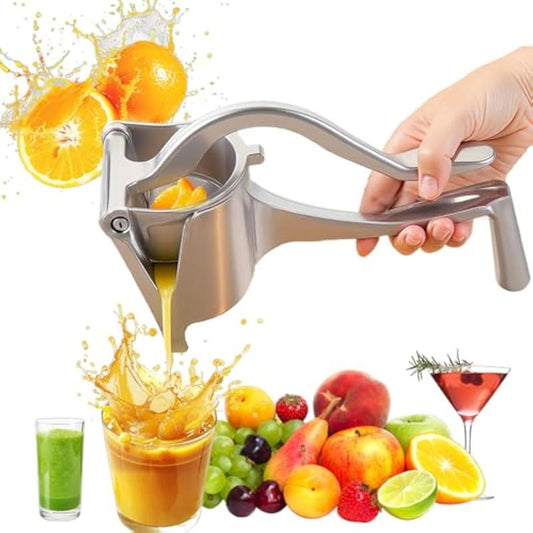 🍋 50% RABATT NU!🍊 Rostfritt Stål Manuell Juicer – Tung Citruspress & Frukt Press – Hälsosam Färsk Juice Tillverkare för Kök & Bar 🥤