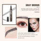 Naturlig ögonbrynspenna med 4 ändar, skapa snabbt snygg ögonbrynsmakeup