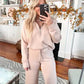 Dames Zachte en Comfortabele 2-delige Loungewear Set