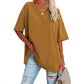 👚 45% RABATT NU! 🌿 Damernas casual V-ringad T-shirt – Mjuk bomullsblandning & flödande fåll – Luftig vardagsfavorit – perfekt för varma dagar eller avslappnad stil 🍃