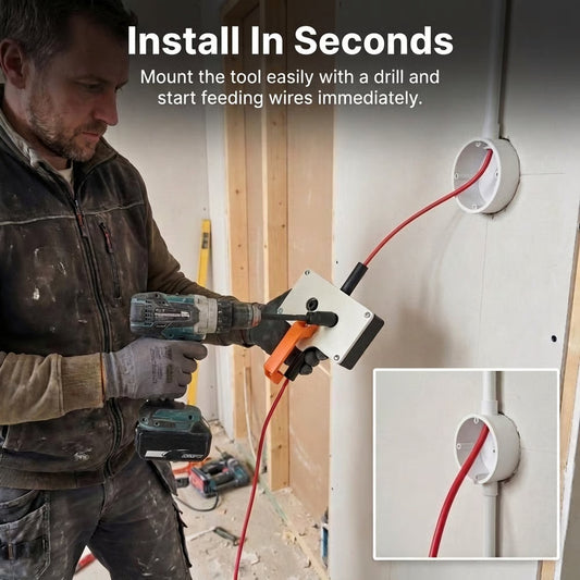 🔧 57% RABATT! ⚡ Effektiv Kabeldragare – Enkel Hantering, Robust & Perfekt För Elektriska Installationer 🛠️
