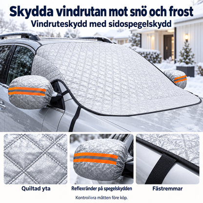 🚗 Slipp skrapa is och snö från vindrutan varje morgon – universellt vindruteskydd för bilen