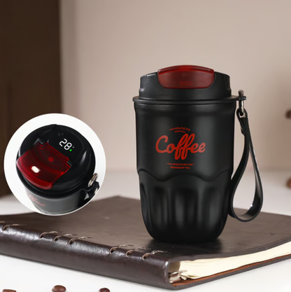🎁💥 Julrea med 50% rabatt!! ☕ Termos i rostfritt stål med 316 ml och smart temperaturdisplay 🌡️