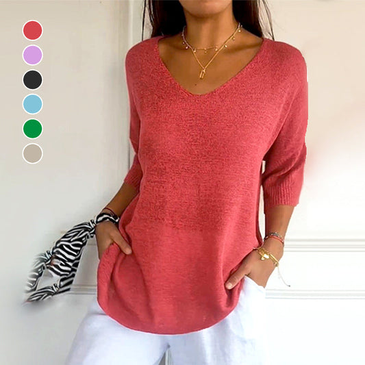 👚 55% RABATT! ✨ Minimalistisk Stickad Topp 2026 – Mjukt Material, Enkel Design & Perfekt för Vardagslook ☕