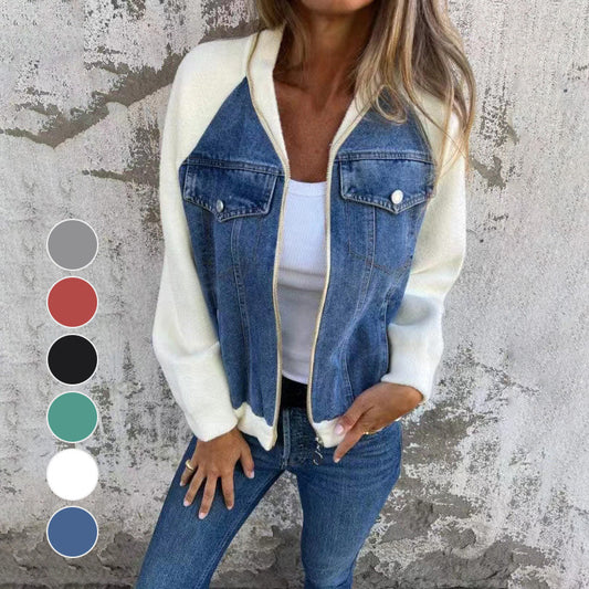 Sommerschlussverkauf Neue Produkte 54 % Rabatt🍃🔥Neue modische kreative Denim-Spleißjacke für Damen