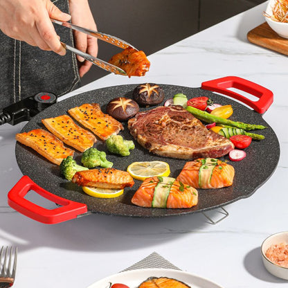 ( 🔥50% rabatt! Inga leveransavgifter!🔥)Elektrisk grillpanna med non-stick beläggning för inomhusbruk