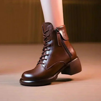 🎈Vinterrea🎈 Tidsbegränsad 50% rabatt! 💕 Den perfekta presenten – Vintage brittiska ankelboots
