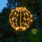 🎄 LED-ljusbollar i metallram – 12"/16", hopfällbara & vattentäta för jul och alla årstider 🌟
