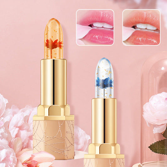 💝Köp 1 få 1 gratis! Kristallblomma Temp - Ändra gelé läppstift✨ | Tusen - Färg Lip Magic