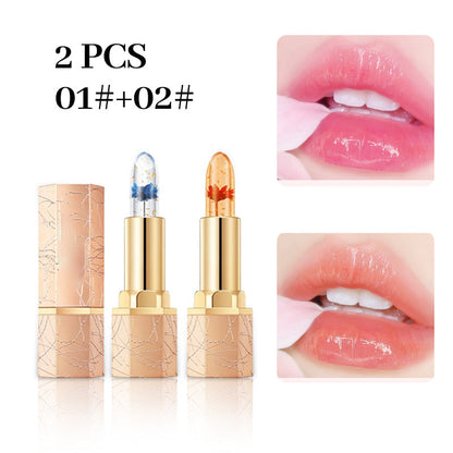 💝Köp 1 få 1 gratis! Kristallblomma Temp - Ändra gelé läppstift✨ | Tusen - Färg Lip Magic