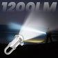 🔥1200LM Superljus Mini Nyckelringsficklampa Vattentät