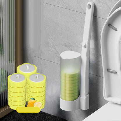 Engångstoalettrengöringssystem - Antibakteriell Gel med Avtagbar Borste för Djuprengöring och Hygien ✨🧼