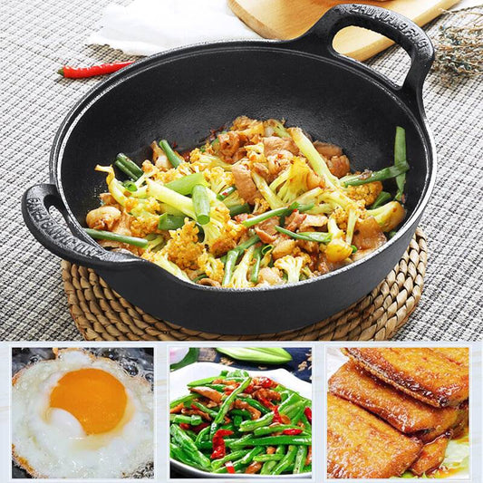 🔥🍳  Obehandlad tjock järngryta - Non-stick samurai, vänder ägg som sushirullar! 🍚🎌 Inga ”äggröra hemligheter” spills!"