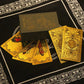 🔮 60% RABATT NU! ✨ Lyxig Gyllene Tarotkortlek – Inklusive Guidebok, Svart Sammetspåse & Spådomskort 🎴📖