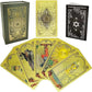 Lyxigt gyllene tarotkortlek