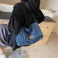 👜 🧵 Retro denim kedjerem väska – stor kapacitet, vintage & hållbar – perfekt för vardag och fest ✨