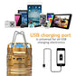 🏕️ 6-i-1 Bärbar Solar LED Camping Lantern – Solenergi, Power Bank, Nödljus & Vattentät för Utomhusäventyr 🔦🔋📦