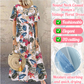👗 50% RABATT 🌸 | Lång Kjol i Ren Bomull – Vintage Tryck & Ledig Passform