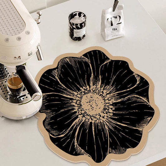 ⏳Time-limited Special💦Flower-Shaped Dish Drying Mat for Kitchen Counter