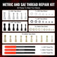 🔧Screw & Nut Thread Repair Tool Kit - Repair, Rust Removal, Deburring🔧