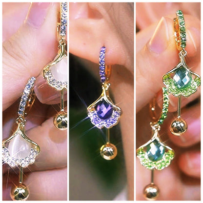 "💎🍂Earrings – Shiner than a squirrel’s stash, lighter than autumn guilt! ✨🐿️ No ‘where’d I drop these?’ drama!"🚀Customs seized goods, 50% off clearance for a limited time!!!!
