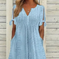 👗 50% OFF NOW!✨ Elegant V-Neck Dress with Cutouts – Airy Cotton Linen & Intricate Hollow Pattern – Perfect for Summer Parties & Romantic Evenings 🌸