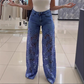 🌸 Fashion Lace Jeans (begränsad upplaga)
