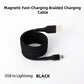 "1 kabel för alla enheter! 🚀 Inga fler trassel - bara knäpp och ladda!"🔥Magnetisk snabbladdningskabel med flätad design och multikompatibilitet