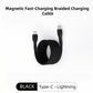 "1 kabel för alla enheter! 🚀 Inga fler trassel - bara knäpp och ladda!"🔥Magnetisk snabbladdningskabel med flätad design och multikompatibilitet