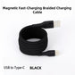 "1 kabel för alla enheter! 🚀 Inga fler trassel - bara knäpp och ladda!"🔥Magnetisk snabbladdningskabel med flätad design och multikompatibilitet