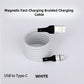 "1 kabel för alla enheter! 🚀 Inga fler trassel - bara knäpp och ladda!"🔥Magnetisk snabbladdningskabel med flätad design och multikompatibilitet