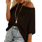 💕 54% RABATT ☀️ | Dam Sommar Scoop Neck Tröja – Virkad & Hålmönstrad Strandoverdrag