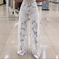 💃Summer Fashion Forward🌸Fashion Lace Patchwork Denim Jeans