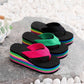 🌈Fritidsflipflop för kvinnor med regnbågssula