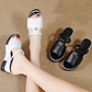 Cutout-plattform Slip-On Wedge-sandaler för kvinnor
