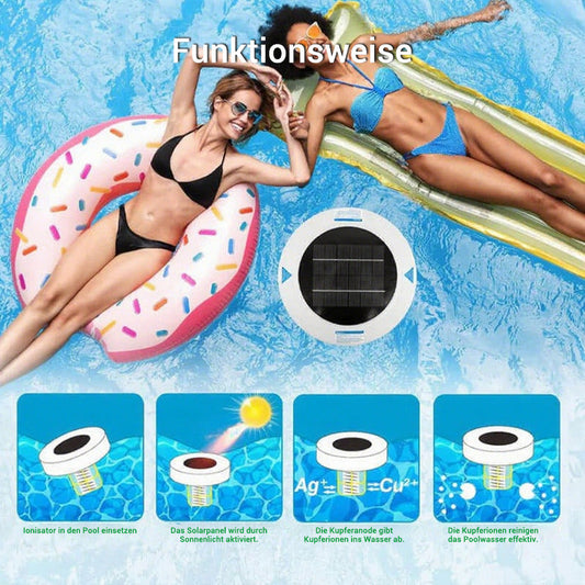 Kristallklar pool - utan kemikalier, med solenergi! 🌞SOLJONISERARE FÖR KRISTALLKLART VATTEN I POOLEN