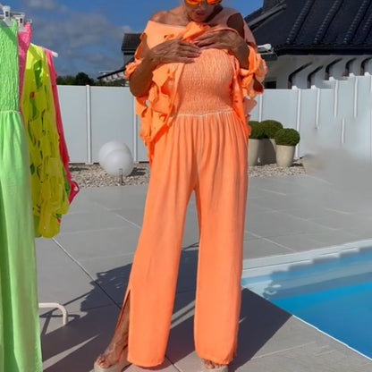 🔥 Topp & jumpsuit-set – trendig cut-out design med elegant sommarstil ✨👗