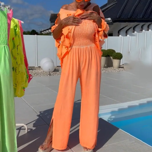 🔥 Topp & jumpsuit-set – trendig cut-out design med elegant sommarstil ✨👗