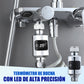 Mycket exakt LED-duschtermometer